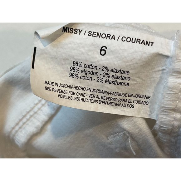 Gloria Vanderbilt Womens Capris Pant DGVB4493 All Around Slimming Effect White 6 - Picture 10 of 11